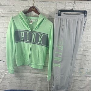 Victoria's Secret Green and Gray Pantsuit